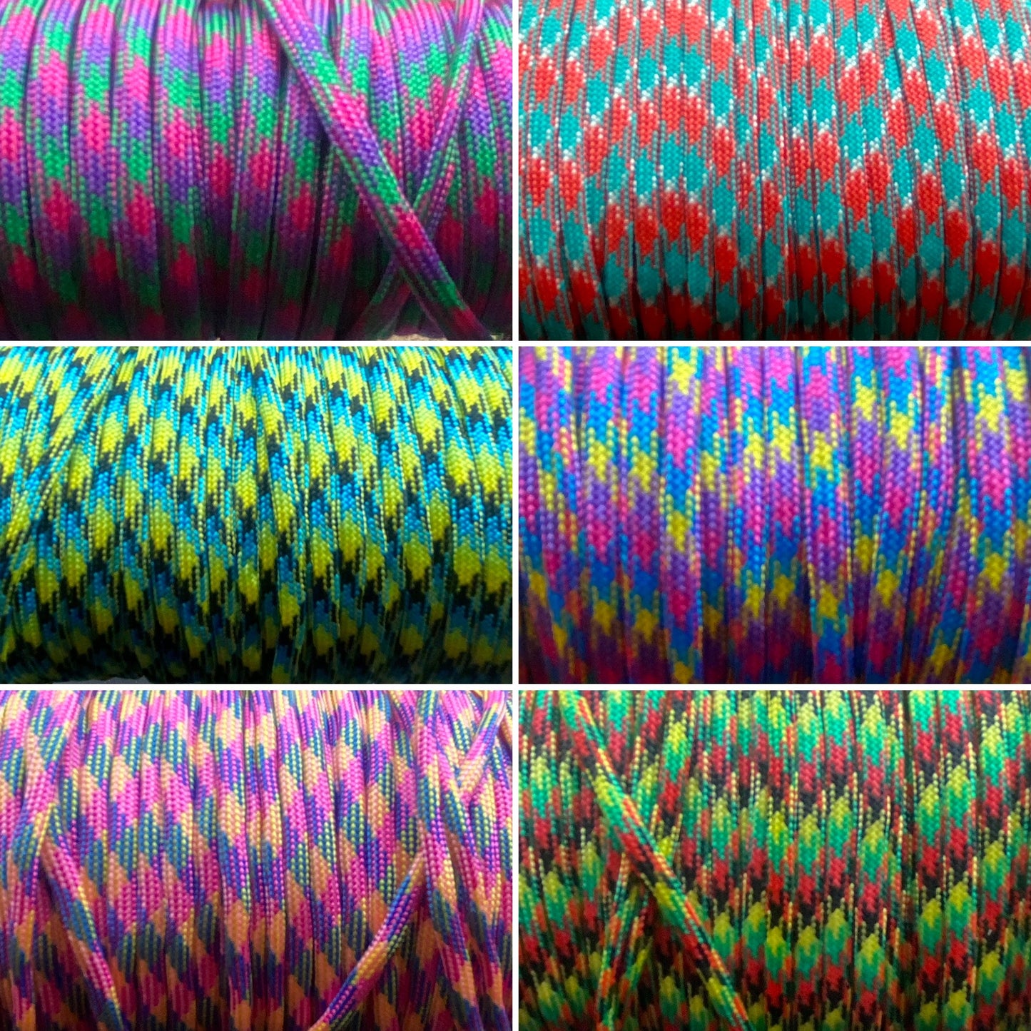 “SURPRISE” Patterned Braided Paracord Slip Leash with Stopper